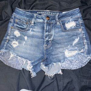 ripped jean shorts. wore for 1 event